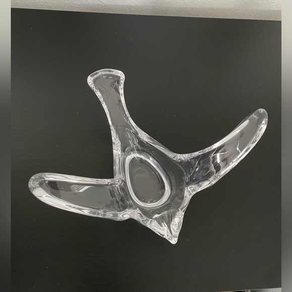 Vintage Princess House Fine French Crystal Glass Bird Dove Figurine Candy Bowl - Picture 4 of 5